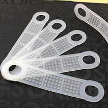 흘림방지고무 옷걸이 미끄럼방지용 고무 옷 흘러내림방지 패드, 화이트2cmx10.5cm, 100개
