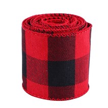 선물상자 리본 포장박스 인쇄 삼베 트리 화환 격자 활 와이어 가장자리, 9.10 Grid width 2.5cm - width