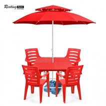 대형 카페파라솔 팔각 테이블 카페의자 매점 캠핑 받침대, 02.일반파라솔(특대)레드