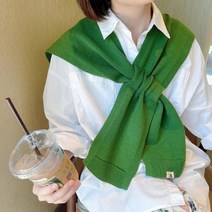 우아로그 페이크 어깨 니트 레이어드 여성가디건