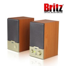 브리츠 BR-1000A Cuve 2채널 유선 PC용 스피커 우드색상