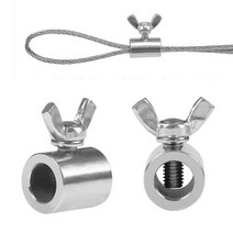 와이어 슬리브 고정 마감 클램프 U 클립 밴드볼트 M8, 1개