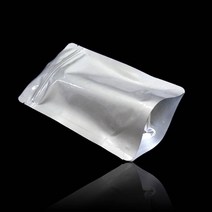 고급 지퍼스탠드 알루미늄봉투 15X22cm 밑4cm 100매 알루미늄봉투 은박봉투 은박지포장지 은박봉지 은색택배봉투 은박포장봉투 은박포장지 은박비닐