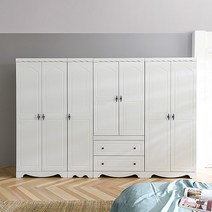 장인가구 세이지 K6 2800 옷장세트 A형, 화이트