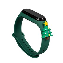 Xiaomi Mi 밴드와 호환 6 5 4 스마트 시계 스트랩 크리스마스 선물 TPU 팔찌 통기성 손목 피트니스 손목 벨트, 56, H