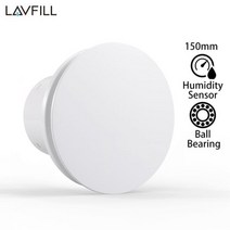 4quot 6quot 100mm 150mm 타이머 습도 조절기 샤워 화장실 욕실 추출기 습도 센서가있는 환기 팬 인공 호흡기 230v, lfww-13xh (150mm), 220-240v 50헤르츠