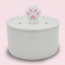 씨리얼펫 고양이 정수기 세라믹 반려동물 음수기 필터 젤리 냥수기 1.2L, 젤리팁미포함, 화이트