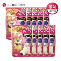 LG유니참 미쓰보시 자묘용 후레이크/참치+가다랑어/ 35g 10팩, 없음, 상세설명 참조