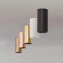 PAR20 원통 수직 직부등 천장등 포인트 조명 카페조명 인테리어조명 천장조명, 골드