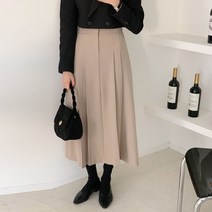 [드레스날다] 여친룩의정석 핀턱 주름 플리츠 롱 스커트