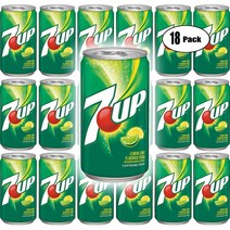 7UP 미국생산 세븐업 미니캔 오리지날 레몬 라임 7.5oz(222ml) 18캔, 1개