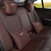 오토데코 제네시스 자동차 목쿠션 악세사리허리쿠션 등받이 사무실 의자용 제네시스 용품, 제네시스 스웨이드 허리쿠션:모카(1개가격), 1개