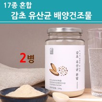 감초 유산균 감초추출물 분말 가루 포스트바이오틱스 프로 프리 바이오틱스 장부착 장밀착 장정착 유산균배양건조물 락토바실러스 플란타룸 람노서스 17종 위건강 여성 남성 국내산 국산, 2병