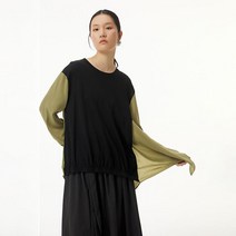 XITAO 조인트 O넥 오버사이즈 언밸런스 블라우스 캐주얼 패션 날씬해 보이는 기질 모든 코디 GWJ2737