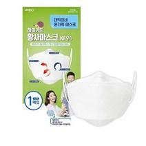 국내브랜드 대박이네 하이가드 A 황사 방역 마스크 KF94 소형 - 화이트 황사마스크, 해당상품, 1