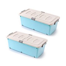 언더베드 플라스틱 리빙박스 80L 48L 바퀴有 0.0524ea, SH_ 언더베드 80L2P_그레이, SH_ 본상품선택