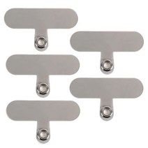 새로운 귀여운 캔디 컬러 투명 전화 스트랩 끈 탭 가스켓 휴대 범용 교체 테더 클립 스냅 로프 코드 카드, 02 5Pcs Gray