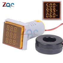 전기테스터기 휴대용검침기 디지털테스터기 3in 1 AC 60 ~ 500V 디지털 전압계 전류계 Hz Hertz 주파수 측, 04 Round Shunt