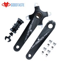알루미늄 CNC 경량 크랭크셋 산악 자전거 MTB 탄소강 170 체인 휠 축 BCD104 3 정 포함 Goodtaste 부품, 01 GT-4C