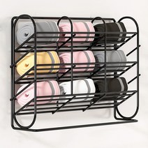 쓰리오브어스 무타공 접착식 버티컬 속옷 양말 수납함, 스탠다드 (9칸) 1개, 블랙