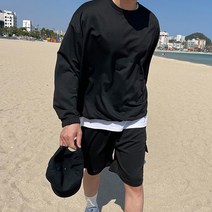 [SET 가격] 봄 여름 쭈리 맨투맨 & 카고 반바지