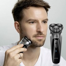 PYHO 남자 전기면도기 전자 전동 휴대용 건식 습식