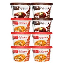 국떡 컵볶이 163g*5개 + 국떡 컵볶이 매콤짜장 144g*3개, 4개