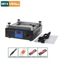YIHUA납땜 스테이션 BGA 재작업 853A PCB 예열기 하단 가열 보드 납땜 전화 수리 도구 용접 EU, YIHUA 853AC+220V EU Plug
