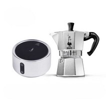 이탈리아 Bialetti 에스프레소 머신 전기 모카 포트, 컵 3개 +전기 세라믹 스토브 + 스토브 랙