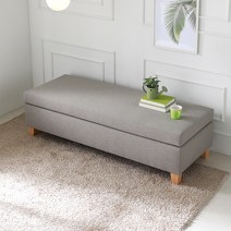 블리스데코 바나 1600 일자형 베드벤치 소파 SLS007_C, 연그레이