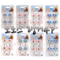 노노스 행거 4P 옷걸이 철망 다용도 걸이 시계 액자, 원형 핑크