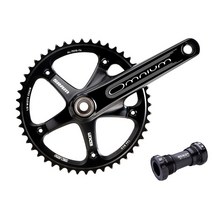 옴니움크랭크 카본스템 sram 옴니엄 크랭크 셋고정 기어 체인 휠단일 크랭크암 4, bb 170mm 블랙