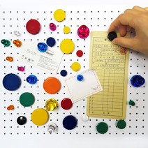 크레망 큐티 자석 캡 자석홀더 메모홀더 냉장고자석 칠판자석 장구자석 단추자석 칼라자석, CAP 홀더, 초록(7개)