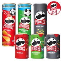 프링글스 3 + 3 골라담기 110g x 3개 + 53g x3개, 매운맛 110g x 3개, 양파맛 53g x 3개