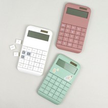 스마트 버튼 계산기 22000 미니계산기 편리한계산기 큰버튼계산기, 1개, 01)민트