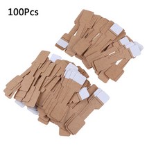50// 빈 가격 태그 목걸이 반지 레이블 종이 스티커 쥬얼리 디스플레이 카드 Hangtag, 02 100PCS