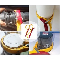 오일필터 PVC 파이프 체인 벨트 논슬립 휠터 파이프 렌치 공구, 다용도 밸트 렌치(대)