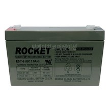 로케트 로케트밧데리 연축전지 ES7-6 납축전지 산업용, 1개