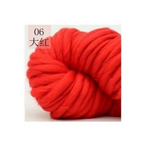 굵은실가방 벌키 팔 뜨개질 양모 로빙 니트 담요 두툼한 원사 크로셰 카펫 모자용 250g 1 개, 6