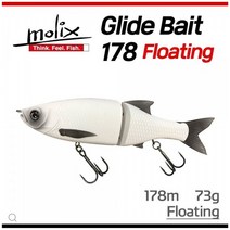 몰릭스 빅베이트 글라이드 178F 플로팅 루어 탑워터, 486MX블루길