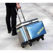 낚시 가방 대형 바퀴 민물 루어 짬 대물 가방 트롤리, 블랙