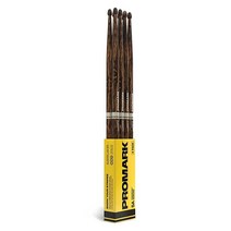 ProMark 드럼 스틱 리바운드 5A 드럼스틱 더 열심히 오래 연주할 수 있는 파이어그레인 과도한 진동 없음 래커 마감 도토리 팁 히코리 우드 세트 3쌍 구매 시 1개, Rebound 5A, One Pair
