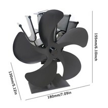 온풍기 열로 작동하는 5 엽 고열 난로 팬 장작 열풍기 에코 선풍기 공기 순환, 03 Standing fan