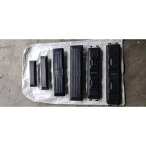 굴삭기고무패드 8개 탈거 교체 퀵패드 하부부품 교체 슈판 경량형 버클 볼트형, 300 블랙 고무 8개