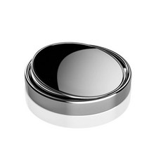 자동차 백미러 소형 원형 거울 사각지대 보조 360 도 조절 가능한 유리 2 개, [01] 2pcs- silver