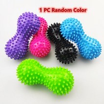 땅콩 마사지 볼 뾰족한 트리거 포인트 릴리프 근육통 스트레스 땅콩 ​​볼 치료 건강 관리 체육관 근육 렉스 장치, 1 pc 임의 색상