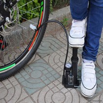 쭈bapha_휴대용 컴팩트 자전거 에어펌프 바람넣기 타이어 공기주입기 풋펌프 발펌프♥LtMS, ♥myside!