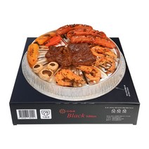 [콕콕스토어] 오그릴 블랙에디션 캠핑 바베큐용품 숯불그릴 미니 휴대용 일회용그릴, 1+1(2세트)