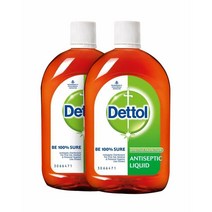 Dettol Antiseptic Disinfectant Liquid 33.8Oz 데톨 개인 위생을 위한 항균 액체 소독제 1000ml 2팩 1세트