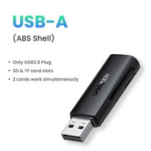카드리더기 usb sd card UGREEN USB 카드 판독기 유형 C 3.0 에 SD 마이크로 TF 접합, CHINA_Only USB3.0 Model, USB3.0 Model